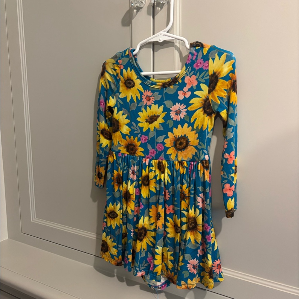 Little Sleepies Sunflower Long-Sleeve Play Dress